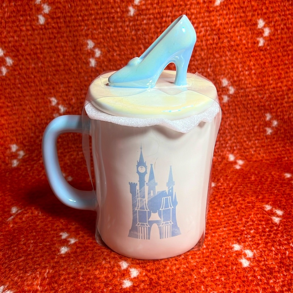 Rae Dunn Disney princess mug with topper